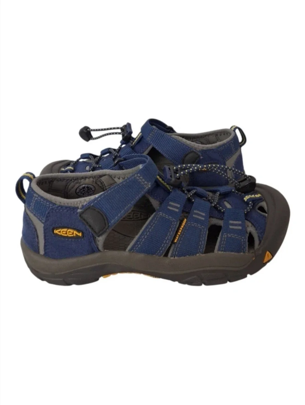 Keen Newport H2 Sport Youth Boys Kids Sz 2 Blue Waterproof Shoes Rubber Sandals
